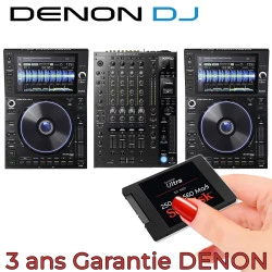 + DJ SSD - 560 Haut SOLDES Prime SC6000 de X1850 Mixage Pack Mo/s Gamme PRIME 2 x OFFERT Numérique Denon Table Disque