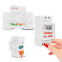 Contacteur SINOTimer 30A Hebdomadaire 7kW 7200W Electronique Chauffe-Eau DIN Heures Jour-Nuit Programmateur Rail Creuses Automatique