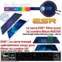 Verre Trempé iPad AIR 2024 11 in Oléophobe Apple ESR pouces UV Lumière inch Vitre Protection Ecran Filtre Anti-Rayures M2 Bleue