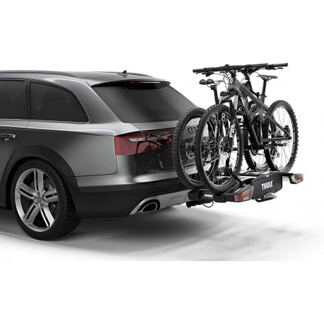EasyFold porte-vélos pour 2 vélo Porte-vélos 2 vélos XT2 2 Thule noir/aluminium XT Plateforme sur attelage / 933100 boule