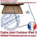 PACK iPad3 iLAME Joint N Bouton Verre Tactile KIT Apple PREMIUM iPad Adhésif Cadre 3 Precollé Vitre Noire Outils Tablette HOME Chassis Réparation