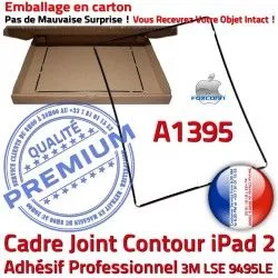 A1395 N Noir Apple Joint Precollé 2 Tactile Réparation Plastique Autocollant Tablette Vitre Contour Châssis iPad Ecran Cadre Adhésif