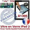 iPad2 Apple A1395 Noir Tactile 2 iPad PREMIUM Bouton Adhésif HOME Ecran Precollé Qualité Remplacement Caméra Oléophobe Verre Vitre Fixation