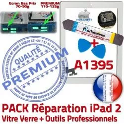 Adhésif HOME Qualité B PREMIUM 2 PACK A1395 Tactile Réparation Démontage Vitre Verre Outils KIT iPad Precollé iPad2 Bouton Blanche Oléophobe