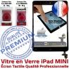 iPadMINI A1432 A1454 A1455 Noir Bouton Oléophobe Filtre Adhésif Vitre Verre Monté Nappe Caméra Home MINI IC Tactile Fixation iPad Ecran Réparation Tablette