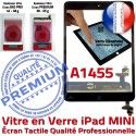 iPad Mini1 A1455 Noir Monté Oléophobe Vitre Filtre Tablette Caméra Fixation Tactile Adhésif Verre Home Bouton Nappe Ecran Réparation