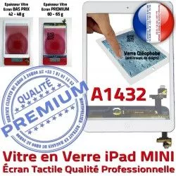 A1432 Filtre Bouton Tactile Blanc Oléophobe Mini1 Réparation Adhésif Fixation Verre Nappe Tablette iPad Home Vitre Caméra Monté Ecran