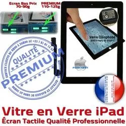 Verre Bouton Ecran Vitre Caméra iPad3 Apple Tactile Precollé iPad4 Noire iPad Fixation Qualité Réparation Installé PREMIUM Oléophobe Adhésif HOME