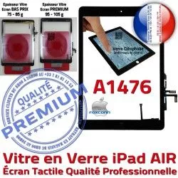 Tactile Nappe HOME Monté Fixation Tablette Qualité Caméra Ecran A1476 iPad Oléophobe Vitre Verre Adhésif AIR Noir IC Réparation