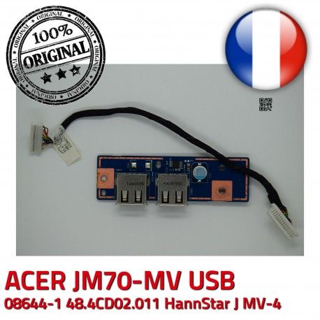 ACER USB JM70 Cable ORIGINAL HannStar MV 50.4CD09.011 48.4CD02.011 BD J Ports JM70-MV E89382 Board Module MV-4 94V-0
