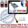 Samsung Galaxy TAB 2 GT-P5100 N GT Assemblée Adhésif Qualité Supérieure 10.1 Verre Prémonté Noire en P5100 TAB2 PREMIUM Vitre Tactile LCD Ecran