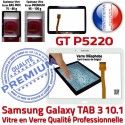 Samsung Galaxy GT-P5220 Tab3 B Adhésif Blanche LCD Tactile Verre Prémonté Qualité TAB3 10.1 Assemblée PREMIUM Ecran Supérieure Vitre en