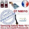 Samsung Galaxy NOTE GT-N8010 B GT Adhésif en Vitre Supérieure Tactile 10.1 Verre Prémonté Qualité PREMIUM Blanche Ecran LCD Assemblée N8010