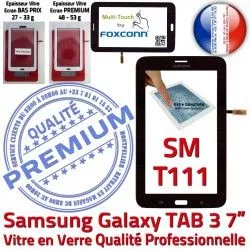 Verre Tactile PREMIUM Ecran Supérieure TAB3 en Noire 3 SM Prémonté Qualité Galaxy SM-T111 T111 Samsung TAB 7 Adhésif Assemblée LCD N Vitre