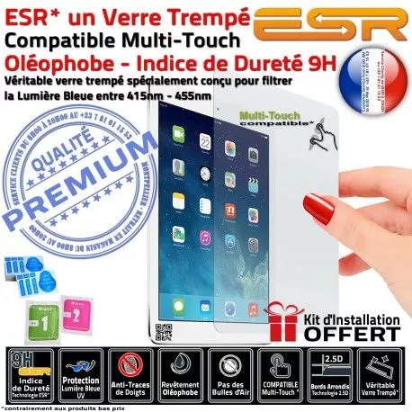 Film Protecteur Apple iPad MINI3 Protection Lumière Anti-Chocs Mini3 ESR Verre Ecran Bleue Incassable Filtre Trempé Vitre Anti-Rayures