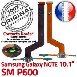 P600 de SM-P600 Galaxy OFFICIELLE NOTE MicroUSB SM Contacts Connecteur Doré ORIGINAL Réparation Nappe C Chargeur Charge Qualité Samsung