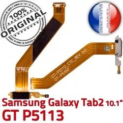 TAB2 TAB Ch Connecteur Nappe OFFICIELLE Samsung Galaxy ORIGINAL Dorés Chargeur Qualité MicroUSB Charge de Réparation GT-P5113 2 Contacts