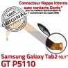 Samsung Galaxy GT-P5110 TAB2 Ch GT Nappe Connecteur 2 Chargeur MicroUSB Qualité Réparation ORIGINAL TAB Dorés OFFICIELLE Charge de Contacts P5110