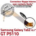 Samsung Galaxy TAB 2 GT-P5110 Ch TAB2 de OFFICIELLE Réparation Contacts ORIGINAL Charge MicroUSB Nappe Dorés Qualité Chargeur Connecteur