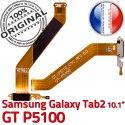 Samsung Galaxy TAB 2 GT-P5100 Ch Contacts Réparation Nappe ORIGINAL Dorés MicroUSB de Connecteur Chargeur OFFICIELLE Qualité Charge TAB2