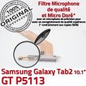Samsung Galaxy GT-P5113 TAB2 Ch ORIGINAL Réparation P5113 2 de Chargeur Connecteur MicroUSB Dorés OFFICIELLE Nappe Qualité Contacts TAB GT Charge
