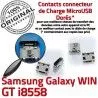 Samsung Galaxy Win GT-i8558 USB Dock Chargeur souder à Connector Pins Prise Fiche Qualité ORIGINAL de Dorés MicroUSB charge SLOT