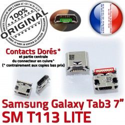 USB Connector Chargeur Tab ORIGINAL souder Pins TAB Connecteur T113 Prise Samsung inch Galaxy 7 de Micro Dorés charge 3 SM Dock à