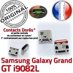 Chargeur i9082L Galaxy Pins ORIGINAL Qualité Prise à GT Dorés charge de Connecteur Samsung Grand Micro Dock Connector USB souder