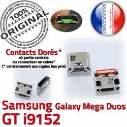 GT-i9152 Dorés souder charge ORIGINAL Connector Galaxy Duos Pins Prise à Dock MicroUSB de USB Fiche Chargeur Mega Samsung Qualité