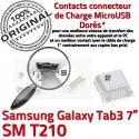 Samsung Galaxy Tab3 SM-T210 USB de Dorés MicroUSB Dock Connector souder Prise Pins Qualité charge Chargeur TAB3 à Fiche ORIGINAL SLOT