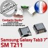 Samsung Galaxy Tab 3 T211 USB TAB charge SM souder Connector 7 Pins ORIGINAL Dock Chargeur Connecteur de inch à Prise Dorés Micro