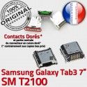 Samsung Galaxy Tab3 SM-T2100 USB Fiche Dock Qualité Dorés Prise Chargeur charge MicroUSB Pins de à souder TAB3 SLOT ORIGINAL Connector