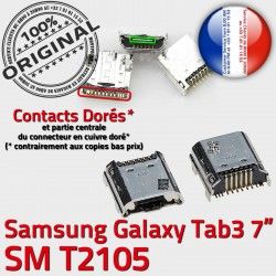 Qualité SLOT Tab3 charge TAB3 Samsung Galaxy de MicroUSB Prise Fiche Dorés ORIGINAL à Connector souder SM-T2105 Pins Chargeur Dock USB