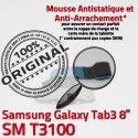 Samsung Galaxy SM-T3100 TAB3 Ch MicroUSB SM TAB Dorés Charge OFFICIELLE T3100 Réparation Chargeur de 3 Nappe ORIGINAL Connecteur Contacts Qualité