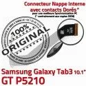 GT-P5210 Micro USB TAB3 Charge Samsung 3 GT de OFFICIELLE Connecteur P5210 Chargeur MicroUSB TAB Nappe Dorés Contacts Réparation Galaxy Qualité ORIGINAL