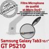 GT-P5210 Micro USB TAB3 Charge Samsung Réparation TAB MicroUSB Chargeur GT 3 de Qualité Connecteur OFFICIELLE Dorés P5210 ORIGINAL Nappe Galaxy Contacts
