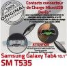 Samsung Galaxy SM-T535 TAB4 Ch de ORIGINAL Dorés TAB Charge OFFICIELLE Qualité Réparation SM MicroUSB Connecteur Chargeur T535 4 Nappe Contacts