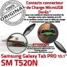 Samsung Galaxy TAB PRO SM-T520NC SM Qualité de Connecteur Doré ORIGINAL MicroUSB Charge OFFICIELLE Réparation Contact T520N Nappe Chargeur