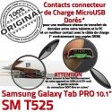 Samsung Galaxy TAB PRO SM-T525 C Nappe Connecteur Chargeur de Doré T525 SM Contact MicroUSB Qualité OFFICIELLE Charge ORIGINAL Réparation