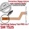 Samsung Galaxy SM-T525 C TAB PRO SM MicroUSB Qualité Contact Connecteur T525 Nappe Réparation Charge de ORIGINAL Chargeur OFFICIELLE Doré