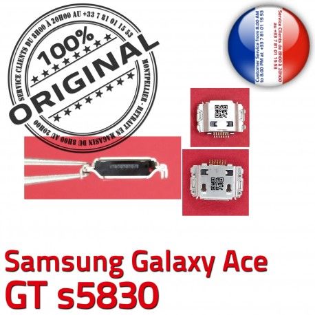 Samsung Galaxy Ace GT s5830 C charge Dorés ORIGINAL Flex Pins Micro USB à souder Connector Prise de Connecteur Chargeur Dock