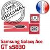 Samsung Galaxy Ace GT s5830 C Dorés Micro Pins Prise souder Flex à charge Connecteur Connector ORIGINAL USB de Chargeur Dock