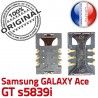 Samsung Galaxy Ace GT s5839i S à Prise SLOT SIM ORIGINAL souder Reader Dorés Connecteur Lecteur Carte Card Pins Contacts Connector