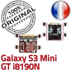 ORIGINAL Pins Prise Samsung Dock i8190N Connecteur S3 Mini Connector charge Galaxy souder Flex Dorés Chargeur à de Micro USB GT C