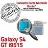 Samsung Galaxy S4 GT i9515 S Connecteur Micro-SD Lecteur Contacts Nappe Qualité Memoire Dorés ORIGINAL Reader Connector Carte SIM