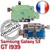 Samsung Galaxy S3 GT i939 S Lecteur Connector SIM Contacts Reader Nappe Micro-SD Carte Dorés ORIGINAL Connecteur Qualité Memoire