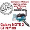 Samsung Galaxy NOTE2 GT N7100 C Antenne Nappe Connecteur ORIGINAL Chargeur MicroUSB Microphone Prise RESEAU OFFICIELLE Qualité Charge