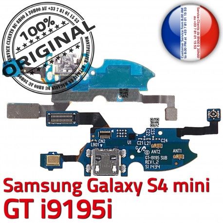 Samsung Galaxy S4 Min GTi9195i C Chargeur Antenne Nappe Qualité MicroUSB 4 Microphone RESEAU Charge Connecteur ORIGINAL Prise OFFICIELLE i9195i S