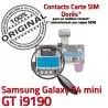 Samsung Galaxy S4 min GT i9190 S ORIGINAL mini Connecteur Connector SIM Dorés Reader Contacts Micro-SD Memoire Carte Lecteur Nappe