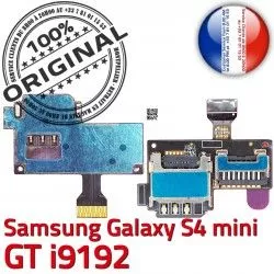 Contact i9192 Lecteur GT S4 Duos Mini Connecteur Connector Duo ORIGINAL Galaxy Micro-SD Samsung Memoire Qualité s Nappe Carte Doré SIM